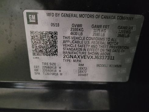 Used 2018 Chevrolet Equinox Premier w/ Infotainment II Package AWD/4WD image 33