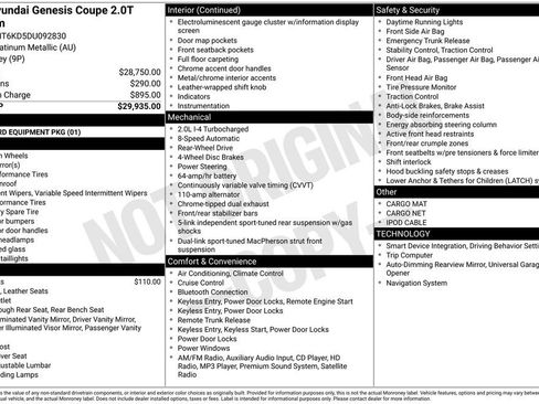 Used 2013 Hyundai Genesis 2.0T image 6