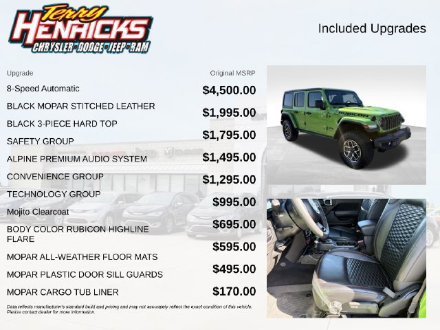 Used 2025 Jeep Wrangler Unlimited Rubicon w/ Safety Group AWD/4WD image 8
