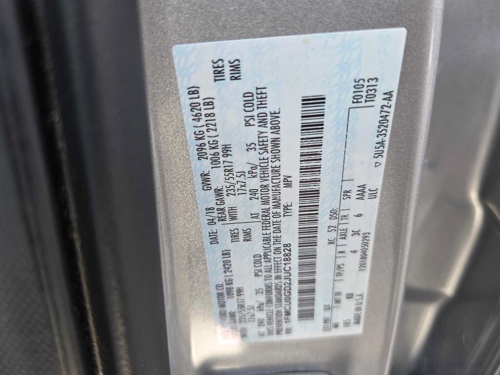 Used 2018 Ford Escape SE FWD image 20