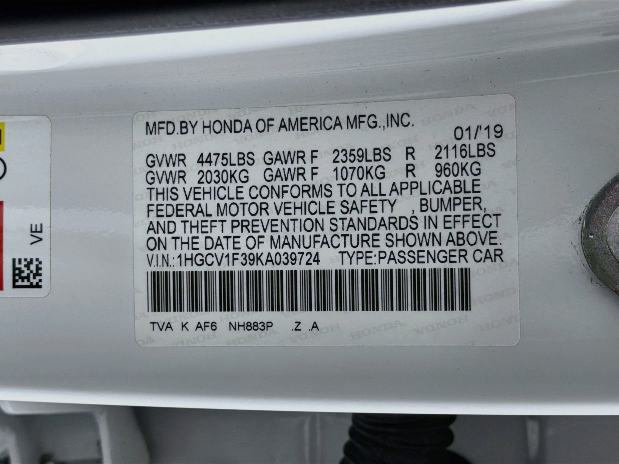 Used 2019 Honda Accord Sport image 12