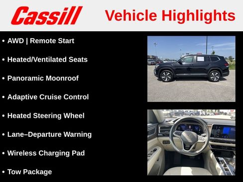 Used 2024 Volkswagen Atlas SEL AWD/4WD image 7
