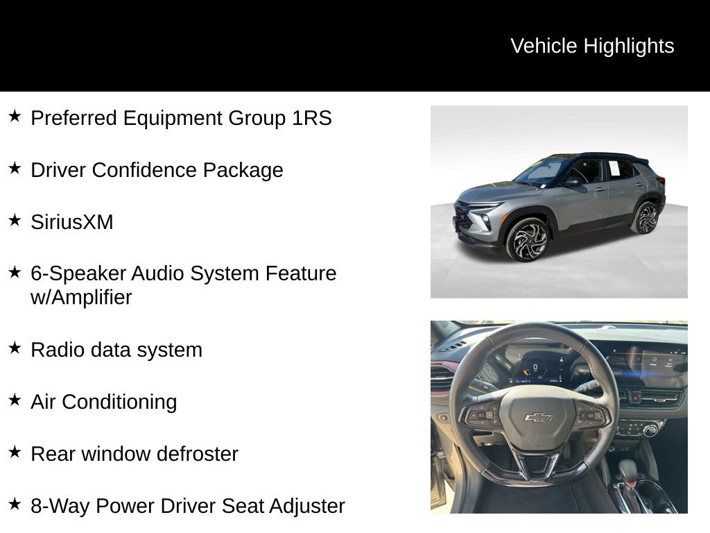 Used 2024 Chevrolet TrailBlazer RS w/ Driver Confidence Package AWD/4WD image 9