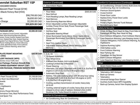 Used 2024 Chevrolet Suburban RST w/ Luxury Package AWD/4WD image 41