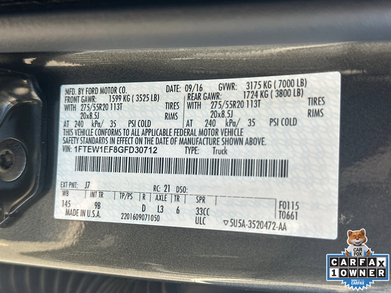 Used 2016 Ford F150 Platinum w/ Trailer Tow Package AWD/4WD image 34