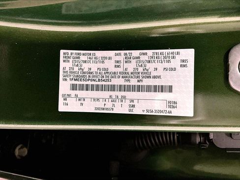 Certified 2022 Ford Bronco Wildtrak image 32