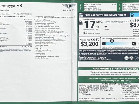 Certified 2023 Bentley Bentayga AWD/4WD image 23