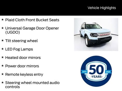 Used 2025 Ford Bronco Sport Heritage w/ Convenience Package AWD/4WD image 16