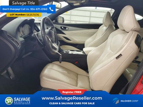 Used 2019 INFINITI Q60 Red Sport 400 w/ Proactive Package RWD image 9