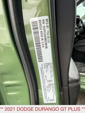 Certified 2021 Dodge Durango GT AWD/4WD image 33