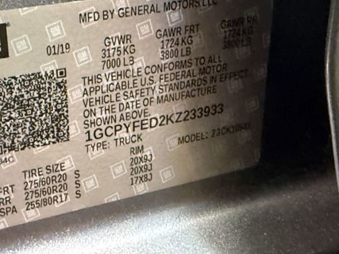 Used 2019 Chevrolet Silverado 1500 LT Trail Boss image 58