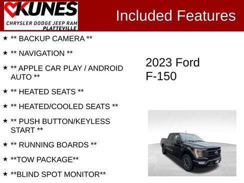 Used 2023 Ford F150 Lariat AWD/4WD image 2