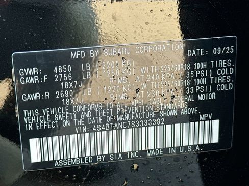 New 2025 Subaru Outback Limited image 42