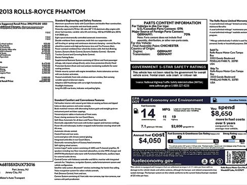 Used 2013 Rolls-Royce Phantom Sedan RWD image 6