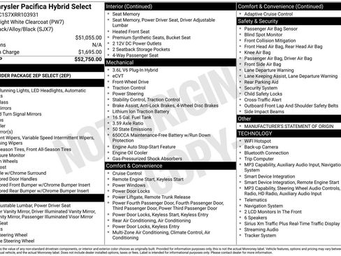 Used 2024 Chrysler Pacifica Limited FWD image 3