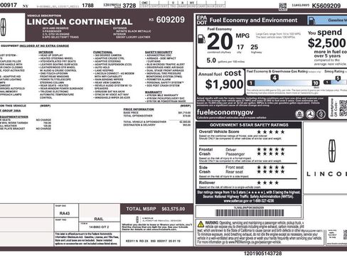 Used 2019 Lincoln Continental Reserve image 6