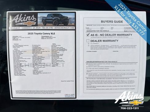 Used 2025 Toyota Camry XLE FWD image 11
