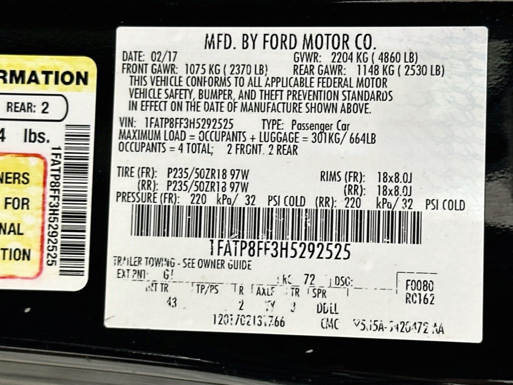 Used 2017 Ford Mustang GT Premium RWD image 38