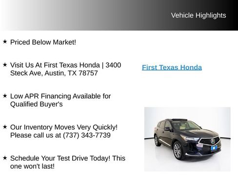 Used 2024 Acura RDX SH-AWD w/ Technology Package image 9