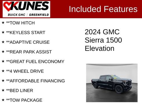 Used 2024 GMC Sierra 1500 Elevation w/ Elevation Premium Package AWD/4WD image 3