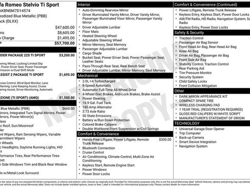 Used 2021 Alfa Romeo Stelvio Ti Sport image 35