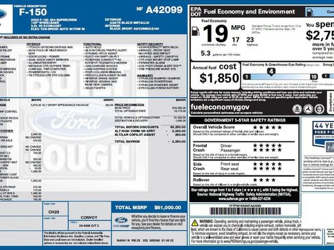 Used 2022 Ford F150 XLT w/ Equipment Group 302A High AWD/4WD image 3
