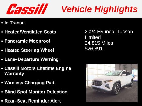 Used 2024 Hyundai Tucson Limited FWD image 3