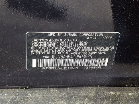 New 2026 Subaru WRX Premium AWD/4WD image 12