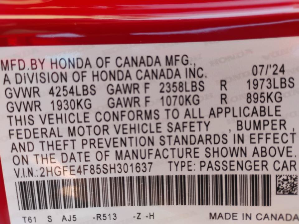 Certified 2025 Honda Civic Sport Touring image 35