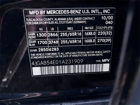 Used 2001 Mercedes-Benz ML 320 4MATIC image 27