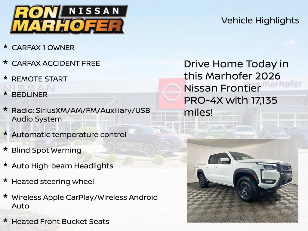 Used 2026 Nissan Frontier PRO-4X AWD/4WD image 14