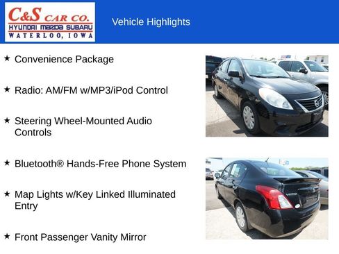 Used 2013 Nissan Versa SV w/ Convenience Pkg FWD image 7