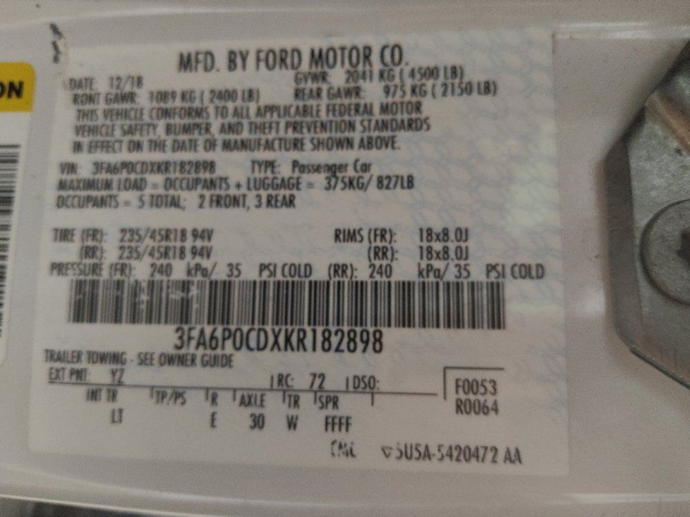 Used 2019 Ford Fusion SEL FWD image 33