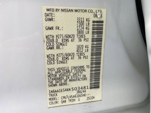 Used 2019 Nissan Titan SL w/ Chrome Package image 35