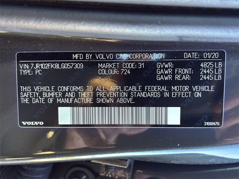 Used 2020 Volvo S60 T5 Momentum image 40