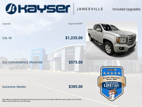 Certified 2016 GMC Canyon SLE w/ SLE Convenience Package RWD image 2