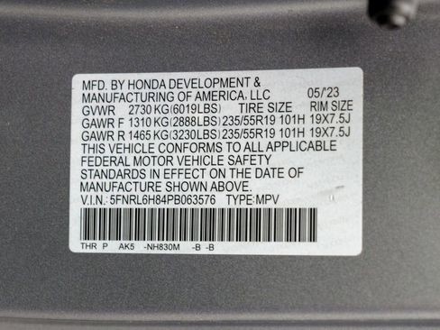 Used 2023 Honda Odyssey Touring image 59