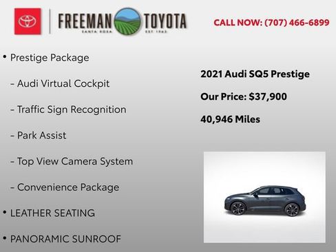 Used 2021 Audi SQ5 Prestige w/ Prestige Package AWD/4WD image 13