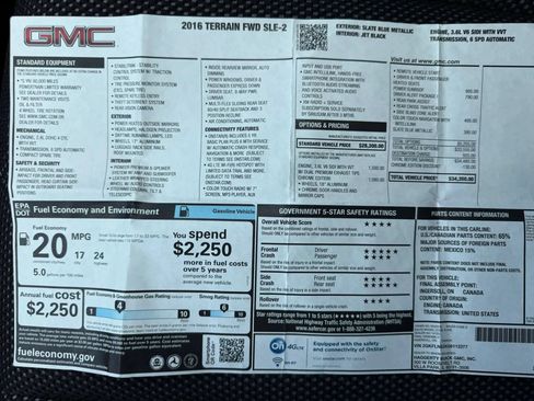 Used 2016 GMC Terrain SLE w/ Chrome Edition FWD image 29