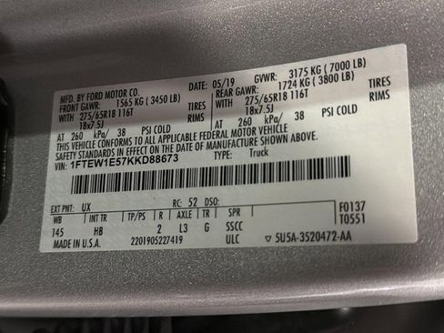 Used 2019 Ford F150 Lariat AWD/4WD image 26