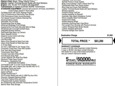 New 2026 Jeep Gladiator Mojave AWD/4WD image 2