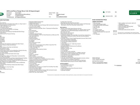Used 2019 Land Rover Range Rover Supercharged image 9