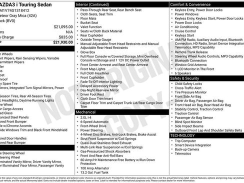 Used 2016 MAZDA MAZDA3 i Touring image 4