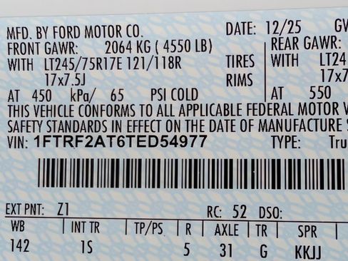 Used 2026 Ford F250 XL w/ XL Chrome Package RWD image 25