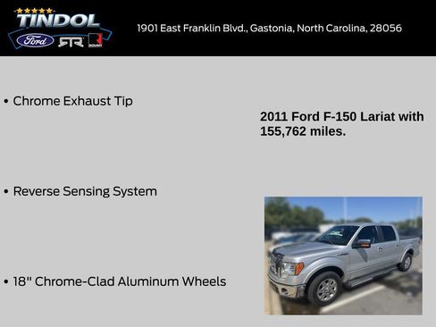 Used 2011 Ford F150 Lariat w/ Lariat Chrome Pkg RWD image 13