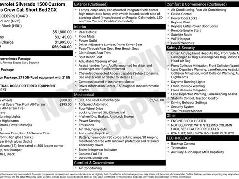 Used 2024 Chevrolet Silverado 1500 Custom Trail Boss AWD/4WD image 5