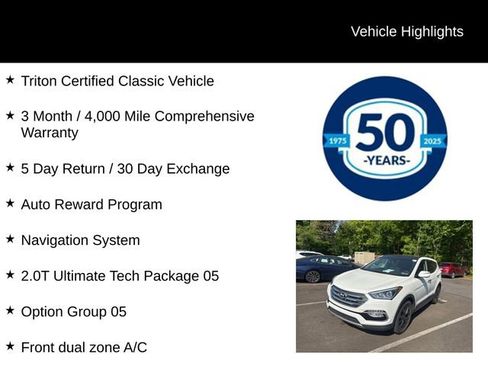 Used 2018 Hyundai Santa Fe Sport w/ 2.0T Ultimate Tech Package 05 AWD/4WD image 5