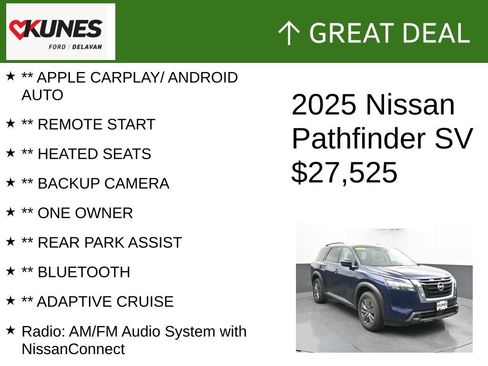 Used 2025 Nissan Pathfinder SV FWD image 2