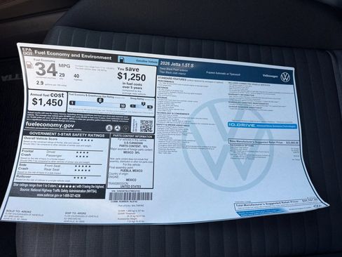 New 2026 Volkswagen Jetta S image 33