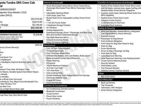 Used 2025 Toyota Tundra SR5 w/ SR5 Convenience Package AWD/4WD image 27